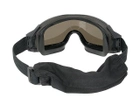 Тактичні очки панорамні вентилируемые PROFILE (набор з 3 лінз) Черные - зображення 3