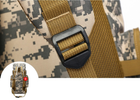 Рюкзак тактичний дорожній армійський для кемпінгу камуфляжний сірий 80 літрів - зображення 11