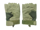Тактические перчатки BlackHawk беспалые олива размер L - изображение 3