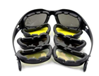 Тактические очки DAISY С5 с поляризацией, 4 комплекта сменных линз - изображение 3