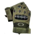 Тактичні рукавиці Oakley безпалі олива розмір XL - зображення 2