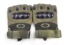 Тактичні рукавиці Oakley безпалі олива розмір XL - зображення 3