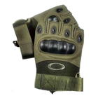 Тактические перчатки Oakley беспалые олива размер L - изображение 2