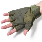 Перчатки тактические Primo Military беспалые, размер L - Army Green Primo зеленый - изображение 5