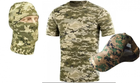 Набір тактичний: футболка M балаклава кепка піксель ЗСУ - зображення 1