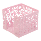 Бокс для бумаг Buromax Rose Pastel металлический розовый (BM.6217-10)