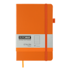 Книга записная Buromax Etalon 125х195мм 96 листов в линию обложка из искусственной кожи оранжевый (BM.291260-11)