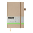 Книга записна Buromax Etalon 125х195мм 96 аркушів чистый блок обкладинка зі штучної шкіри золота (BM.291060-23)