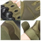Перчатки тактические COMBAT без пальцев размер XL летние цвет хаки со вставками штурмовые - изображение 7