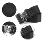 Тактический нейлоновый армейский ремень Tactical Belt с пряжкой “COBRA” / 125 см / Black - изображение 6