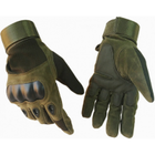 Чоловічі рукавиці тактичні Oakley військові, олива (6986, EL - M) - зображення 1