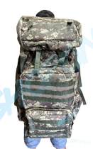 Рюкзак тактический 70 - 80 литров объем, мужской тактичний рюкзак 70л - 80л, водоотталкивающий оксфорд, Bounce ar. PIX-70-80L, цвет пиксель командос - изображение 3