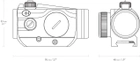 Прицел коллиматорный Hawke Vantage 1x25 Weaver Сетка 3 MOA Dot (39860270) - изображение 3