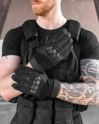 Тактические перчатки полнопалые Oakley (велорукавицы, моторукавицы) Черные XL - изображение 1