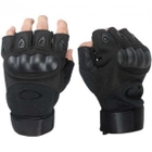 Тактические перчатки беспалые Oakley (велорукавицы, моторукавицы) Черные XL - изображение 3