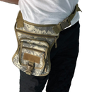 Тактическая армейская набедренная сумка 27х30х8 см Хаки - изображение 4