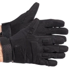 Перчатки тактические с закрытыми пальцами летние с косточками Черные - изображение 2