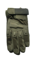Перчатки тактические с закрытыми пальцами летние с косточками Хаки - изображение 4