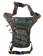 Тактична армійська сумка на стегнах 27х30х8 см Оливковий - зображення 1