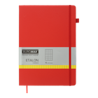 Книга записная Buromax Etalon 210х295мм 96 листов в клетку обложка из искусственной кожи красный (BM.294160-05)