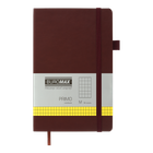 Книга записная Buromax Primo 125х195мм 96 листов в клетку обложка из искусственной кожи коричневый (BM.291161-25)