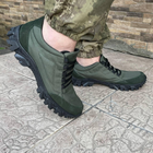 Кросівки чоловічі тактичні літні сітка ЗСУ (ЗСУ) 6994 43 р 28 см зелені - зображення 6