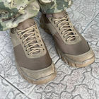 Кросівки чоловічі тактичні літні сітка ЗСУ (ЗСУ) 6723 45 р 30 см коричневі - зображення 6