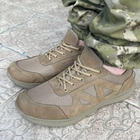 Кросівки чоловічі тактичні літні сітка ЗСУ (ЗСУ) 6835 40 р 26 см коричневі - зображення 5
