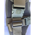 Кобура тактична стегна на ногу ЗСУ Камуфляжна 6534 зелена - зображення 5