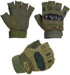 Тактичні рукавички без пальців олива XL - зображення 1