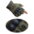 Тактичні рукавиці Олива, розмір XL - зображення 4
