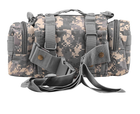 Рюкзак тактический армейский камуфляжный пиксельный серый 56 литров з сумочками - изображение 6