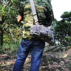 Рюкзак тактический армейский камуфляжный пиксельный серый 56 литров з сумочками - изображение 9