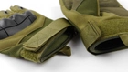 Тактические перчатки беспалые Green XL - изображение 5