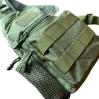 Рюкзак тактичний через плече олива - зображення 3