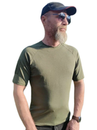 Військова футболка з липучками під шеврони Розмір 3XL 56 хакі 120163 - зображення 1