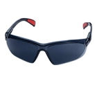 Тактические очки защитные от царапин и ударов черные - изображение 1