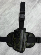 Тактическая боевая военная набедренная кобура, Камуфляж, Кожа - изображение 3
