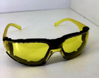 Тактичні окуляри жовті з обтюратором - зображення 1
