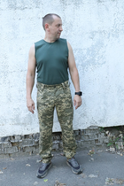 Тактична майка, футболка чоловіча олива розмір 56 (BEZ-2209) - зображення 5