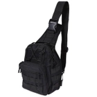 Тактическая сумка военная рюкзак LVD 600D Black (Черный) - изображение 1