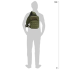 Тактична сумка-рюкзак Brandit-Wea US Cooper Sling Medium (8036-1-OS) Olive (4051773082454) - зображення 7