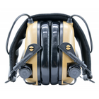 Навушники для стрільби Тактичні Мікрофон Кріплення на шолом Активні COYOTE EARMOR M32 Коричневий - изображение 3