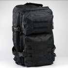 Рюкзак тактический 40 литров объем, мужской военный рюкзак 40л, водоотталкивающий оксфорд Черный - изображение 1