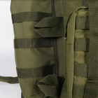 Рюкзак тактичний 80 літрів об'єм для ЗСУ, чоловічий штурмовий військовий рюкзак 80л, водовідштовхувальний оксфорд Хакі - зображення 5