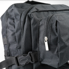 Рюкзак тактический 40 литров объем, мужской военный рюкзак 40л, водоотталкивающий оксфорд Черный - изображение 7