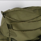 Рюкзак тактический 80 литров объем для ЗСУ, мужской штурмовой военный рюкзак 80л, водоотталкивающий оксфорд Хаки - изображение 8