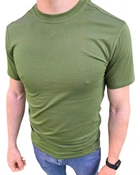 Футболка Олива ЗСУ летняя военная футболка мужская всу тактическая футболка военнослужащих НАБОР 2 ШТ. Размер 5XL (60) - изображение 4