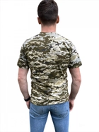 Футболка Пиксель ЗСУ + футболка олива с крестом ЗСУ летняя военная футболка тактическая для всу НАБОР 2шт Размер XL (52) - изображение 8