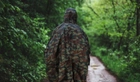 Військовий Водонепроникний дощовик Пончо , багатофункціональний килимок для чоловіків зростом більше 160 см ( Колір - Камуфляж ) - зображення 3
